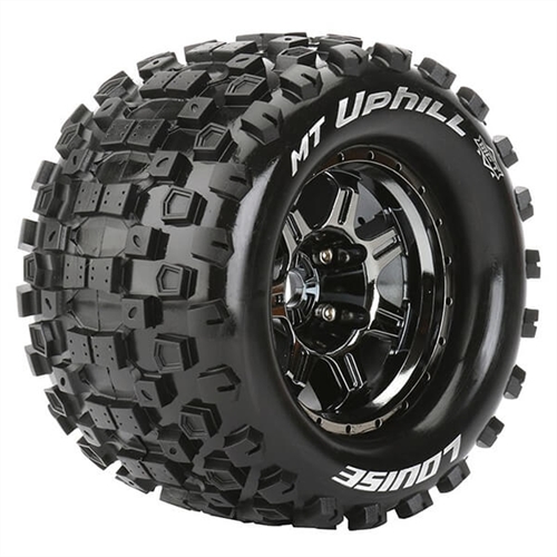 LOUISE RC MT-UPHILL 1/8 SPORT 0" OFFSET HEX 17MM BLACK E-R